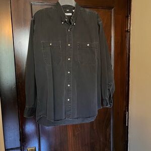 Vintage Members Only Double Pocket Long Sleeve Button Down Shirt